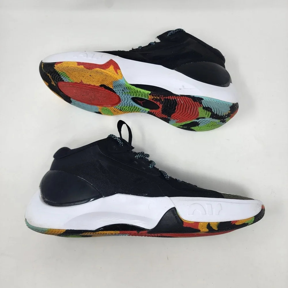 Nike Air Jordan Zoom Separate Black White Green Strike Shoe Men 8.5 DH0249‎ 030